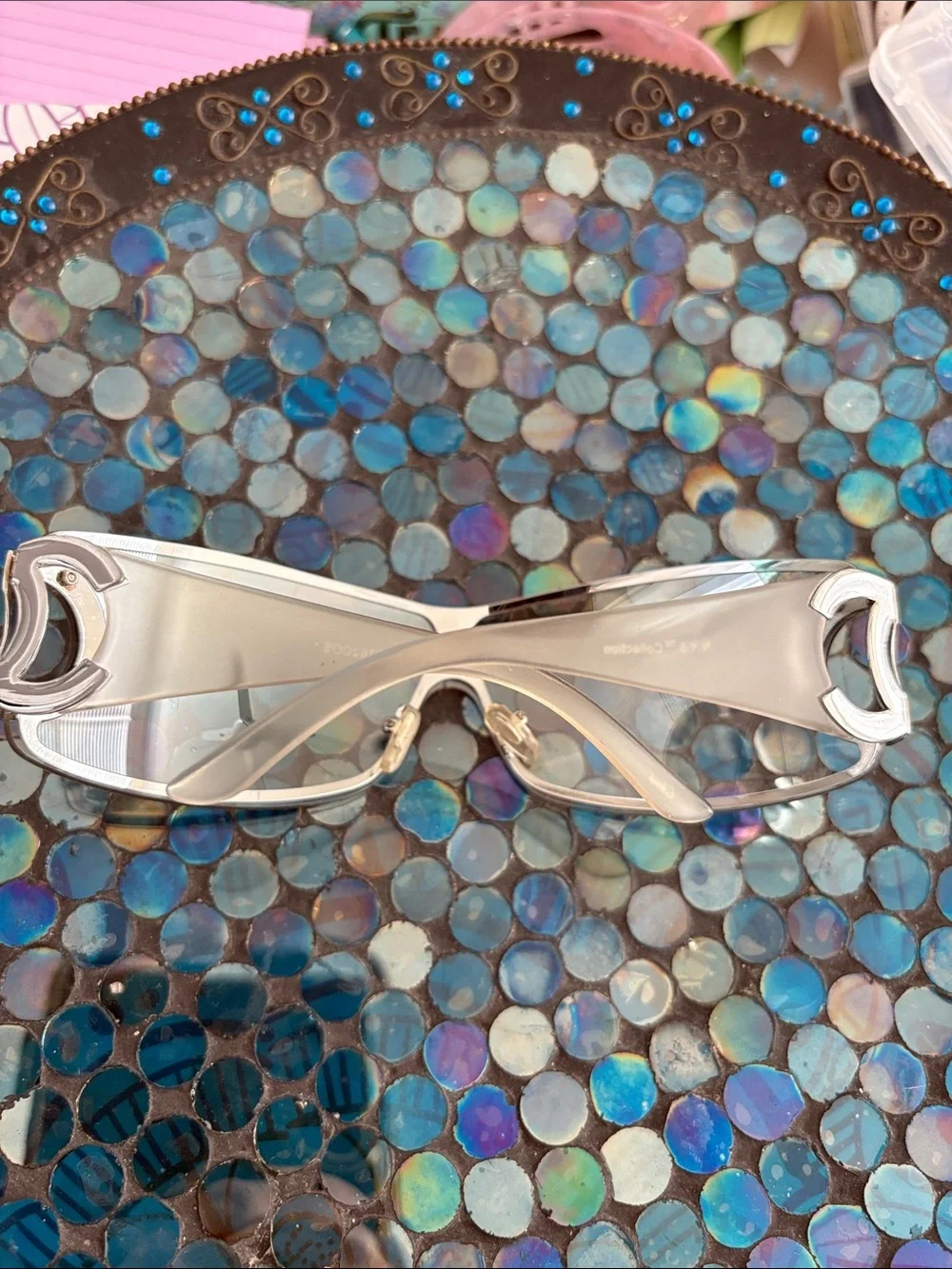 Clear Lens Wraparound Sunglasses